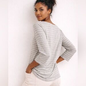 Pink Tartan Grey Striped Basic Tee